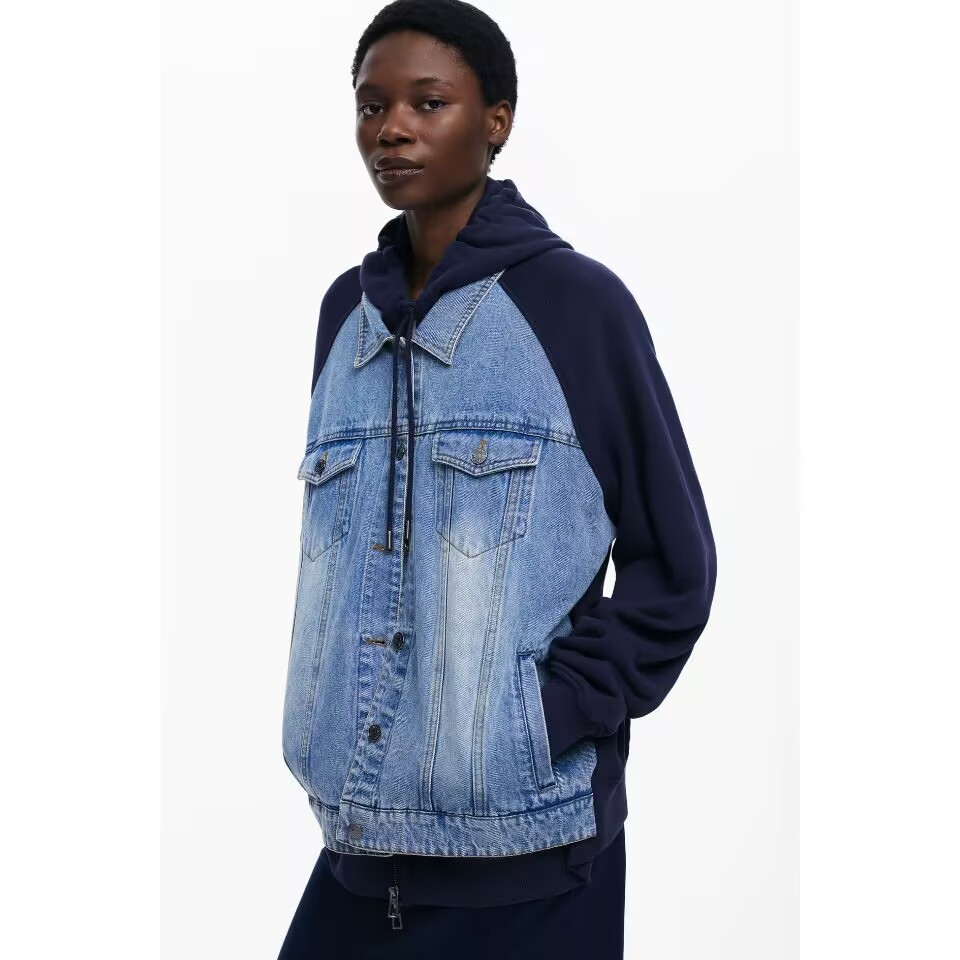Foreign trade Spain new embroi - Embroidery Jacket Jeans review and price