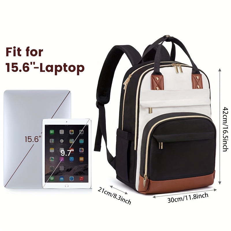 Women Two Tone Laptop Backpack - Embroidery Bag review and price