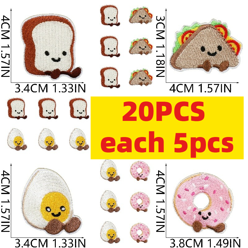 10/20Pcs Cute Dessert Embroide - Embroidery Egg review and price