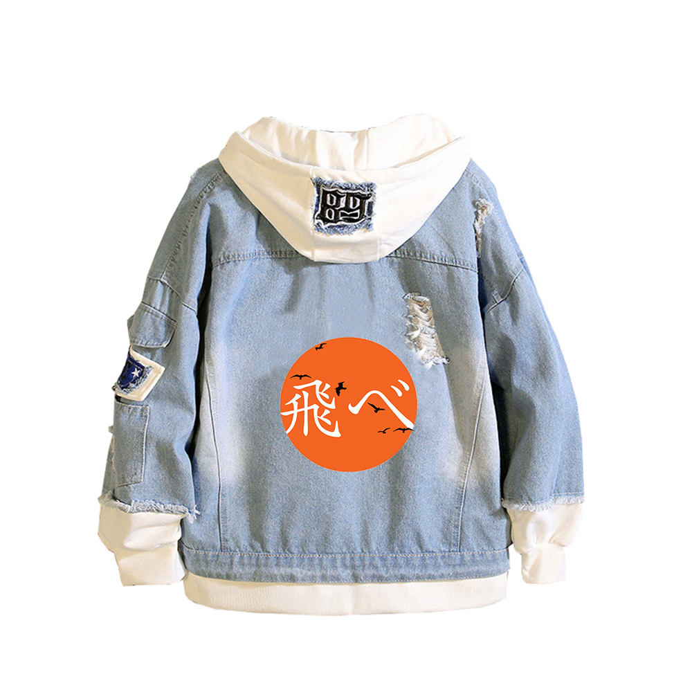 Haikyuu Karasuno VBC Print Wom - Embroidery Jacket Jeans review and price