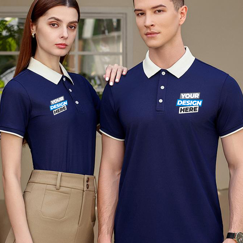 Color Block Polo Shirt - Free  - Embroidery Logo review and price