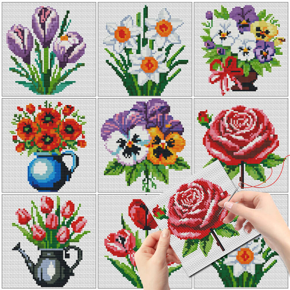 Evershine 8pcs Mini Flower Cro - Embroidery Meaning review and price