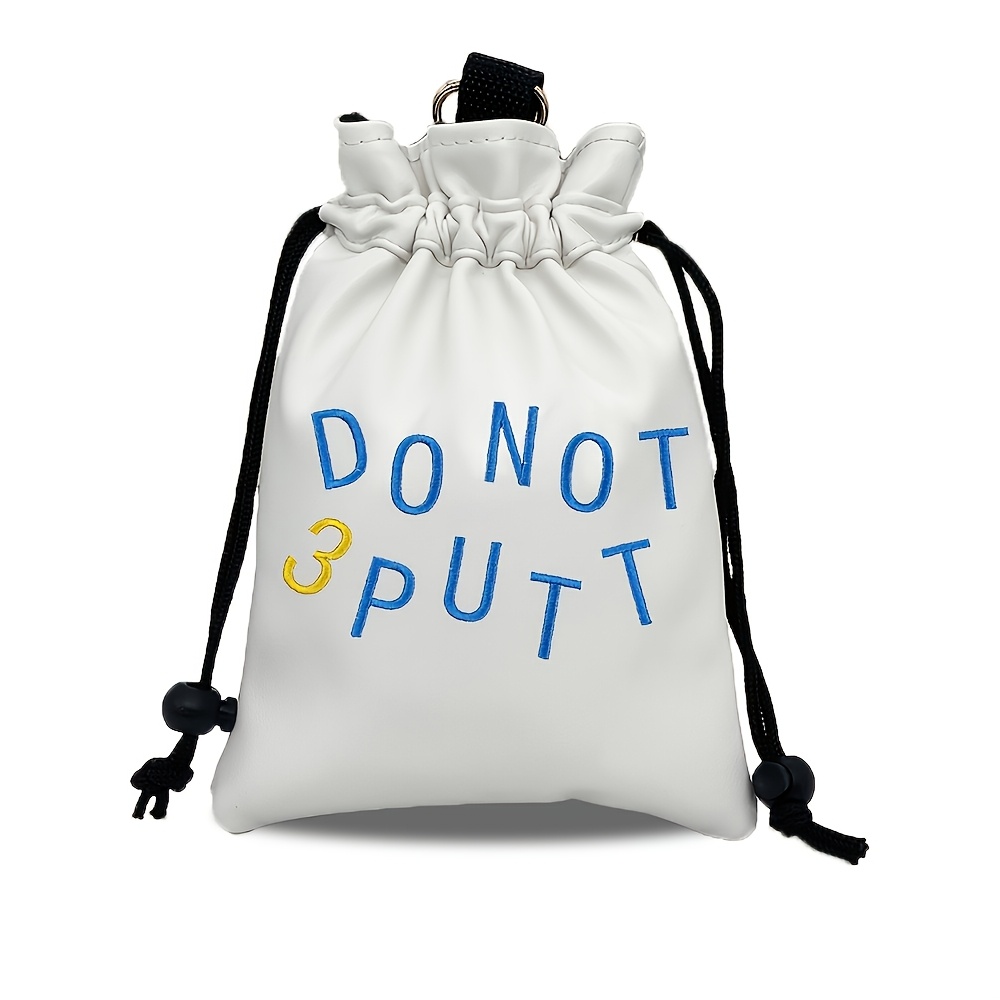 1pc Golf Ball Bag, PU Material - Embroidery Bag review and price