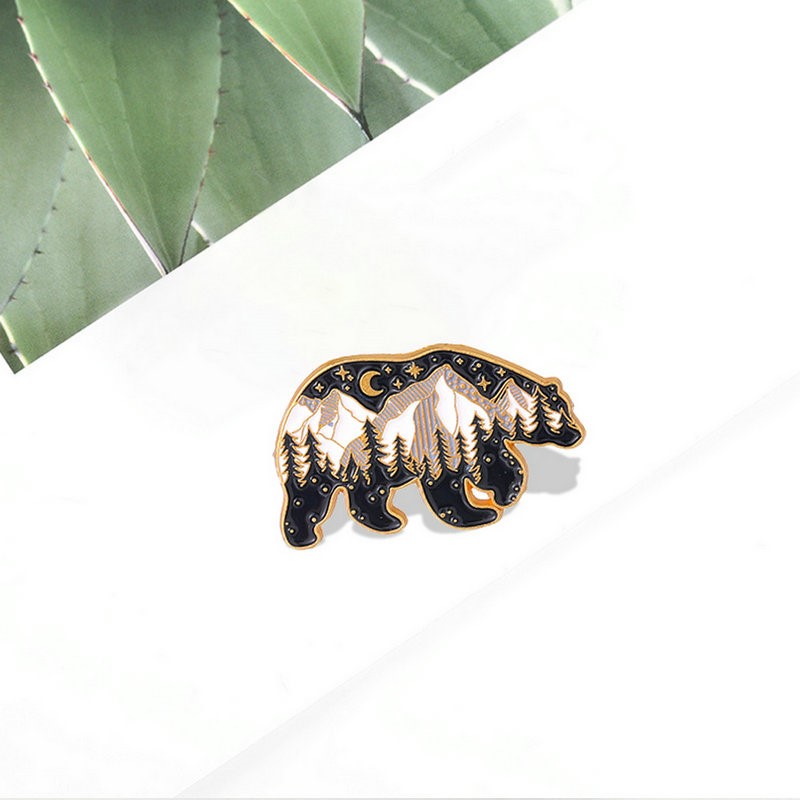 Mama Papa Bear Enamel Pins Cus - Embroidery Logo review and price