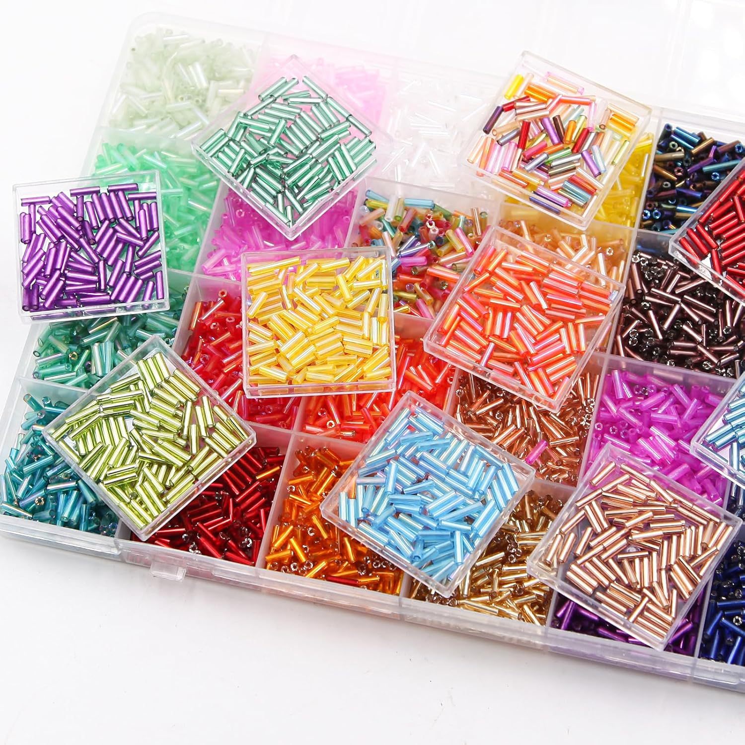 About 6720Pcs/Box 7mm 28 Color - Embroidery Glass Beads review and price