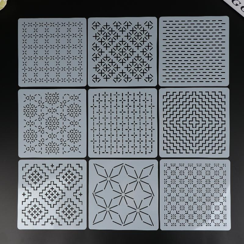 9/32Pcs Sashiko Embroidery Tem - Embroidery Handicraft review and price