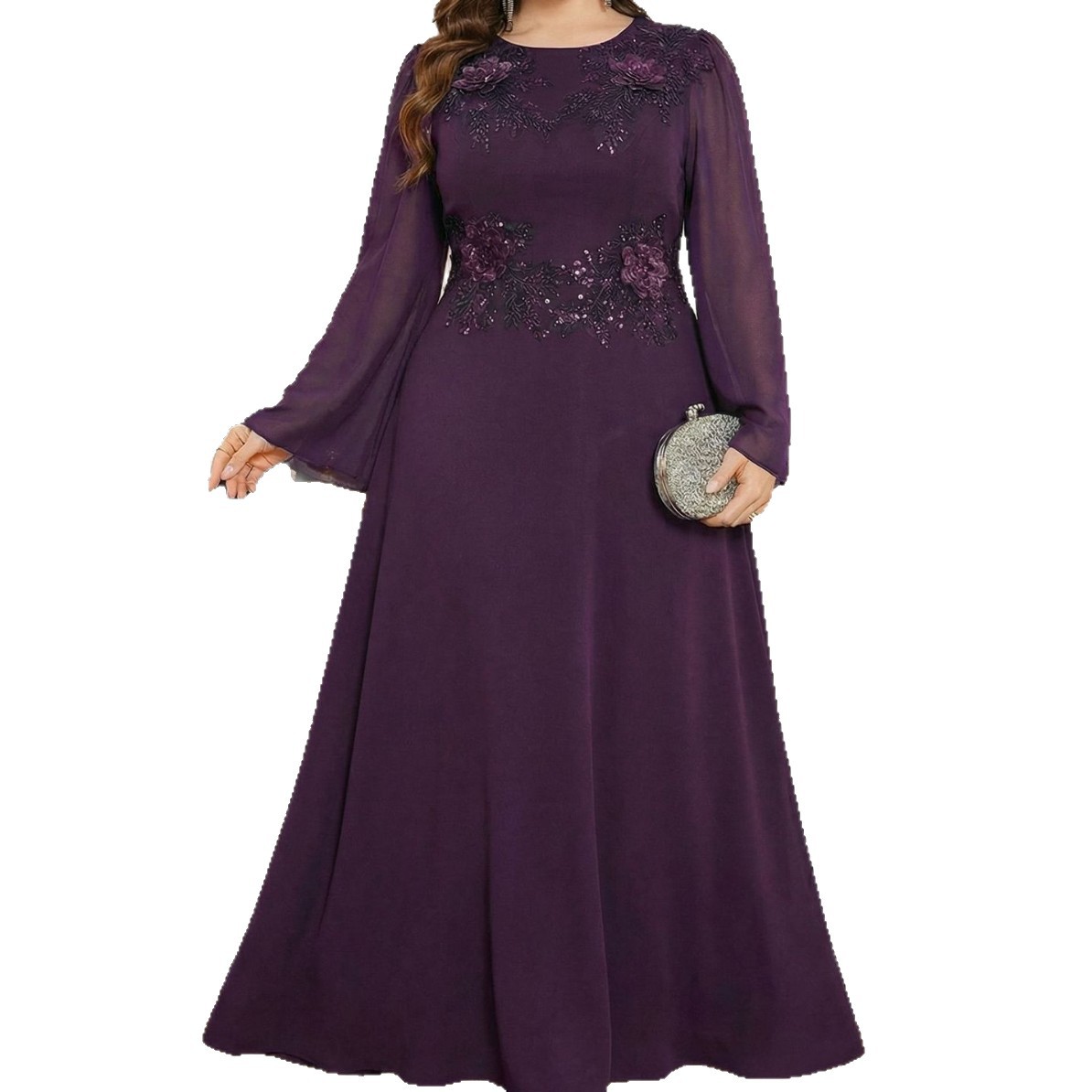 Elegant Crew Neck Beaded Embro - Embroidery Beads review and price