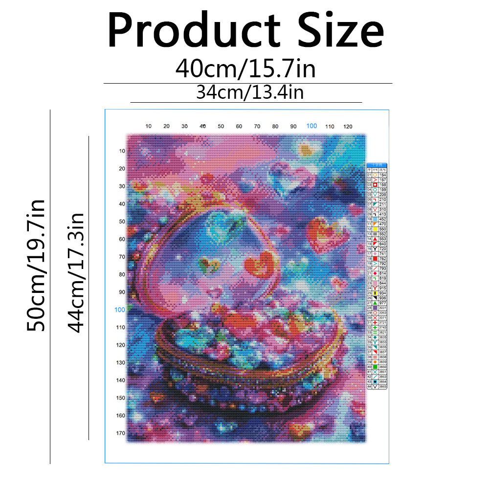 Embroidery Kits Heart Love Lan - Embroidery Guide Paper review and price