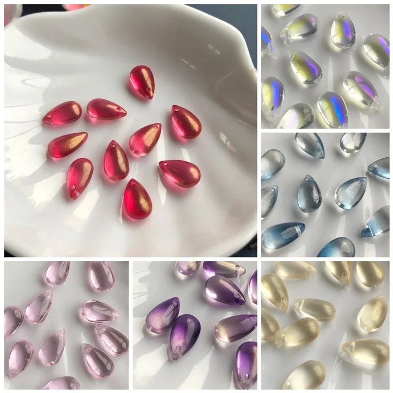 20pc 8x14mm Mix Color Water Dr - Embroidery Glass Beads review and price