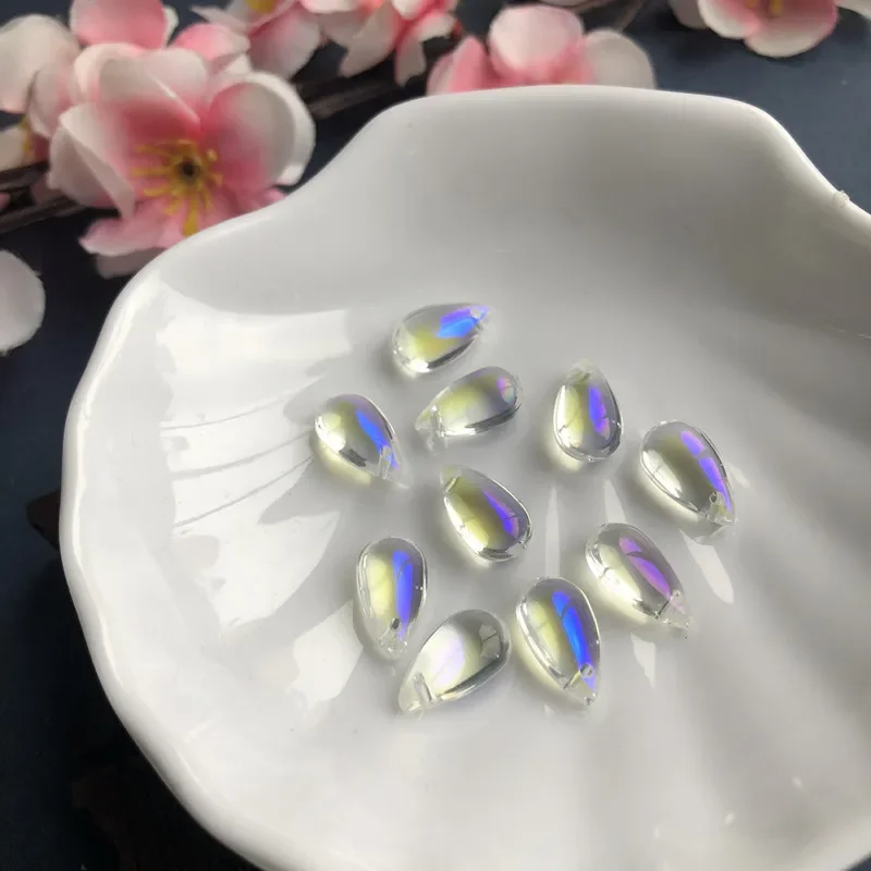20pc 8x14mm Mix Color Water Dr - Embroidery Glass Beads review and price
