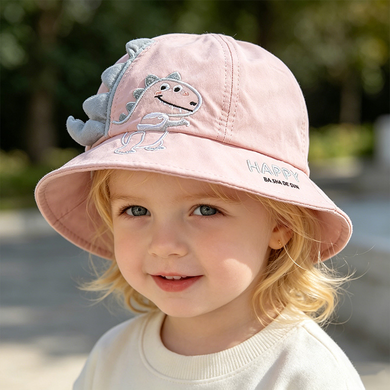 Korean Baby Bucket Hat Cartoon - Embroidery Letter review and price