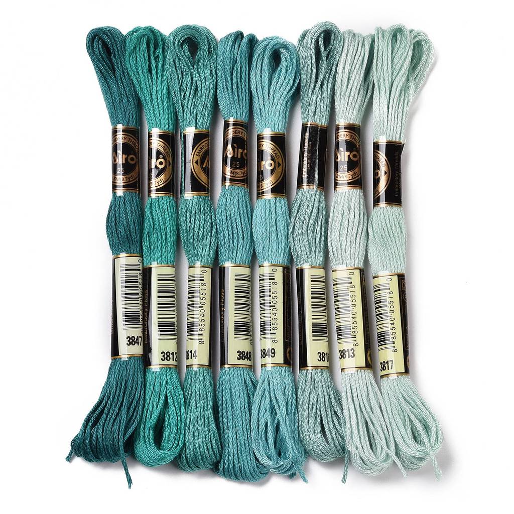 1Set 8 Skeins 0.5mm 6-Ply Poly - Embroidery Beads review and price