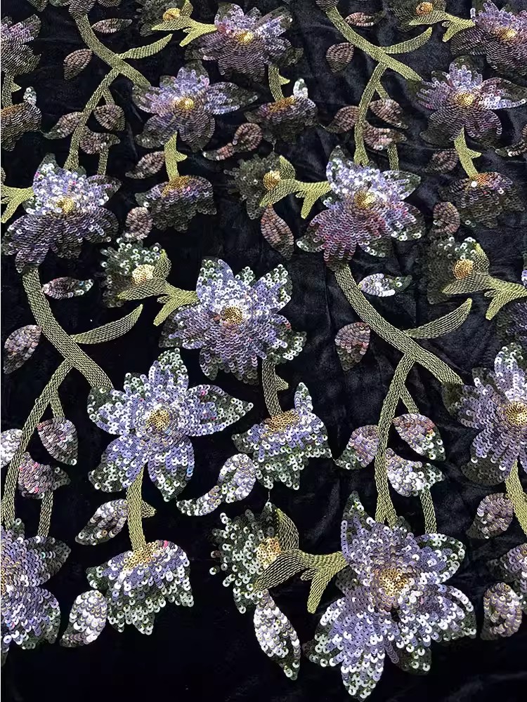 1yard Retro velvet tela Handcr - Embroidery Beads review and price